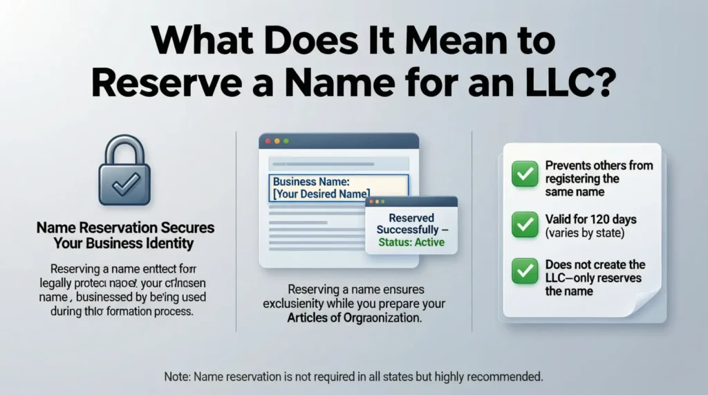 What Does It Mean to Reserve a Name for an LLC