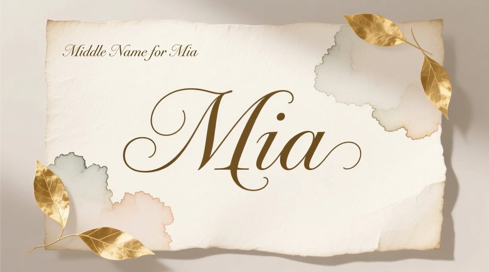 Middle Name for Mia