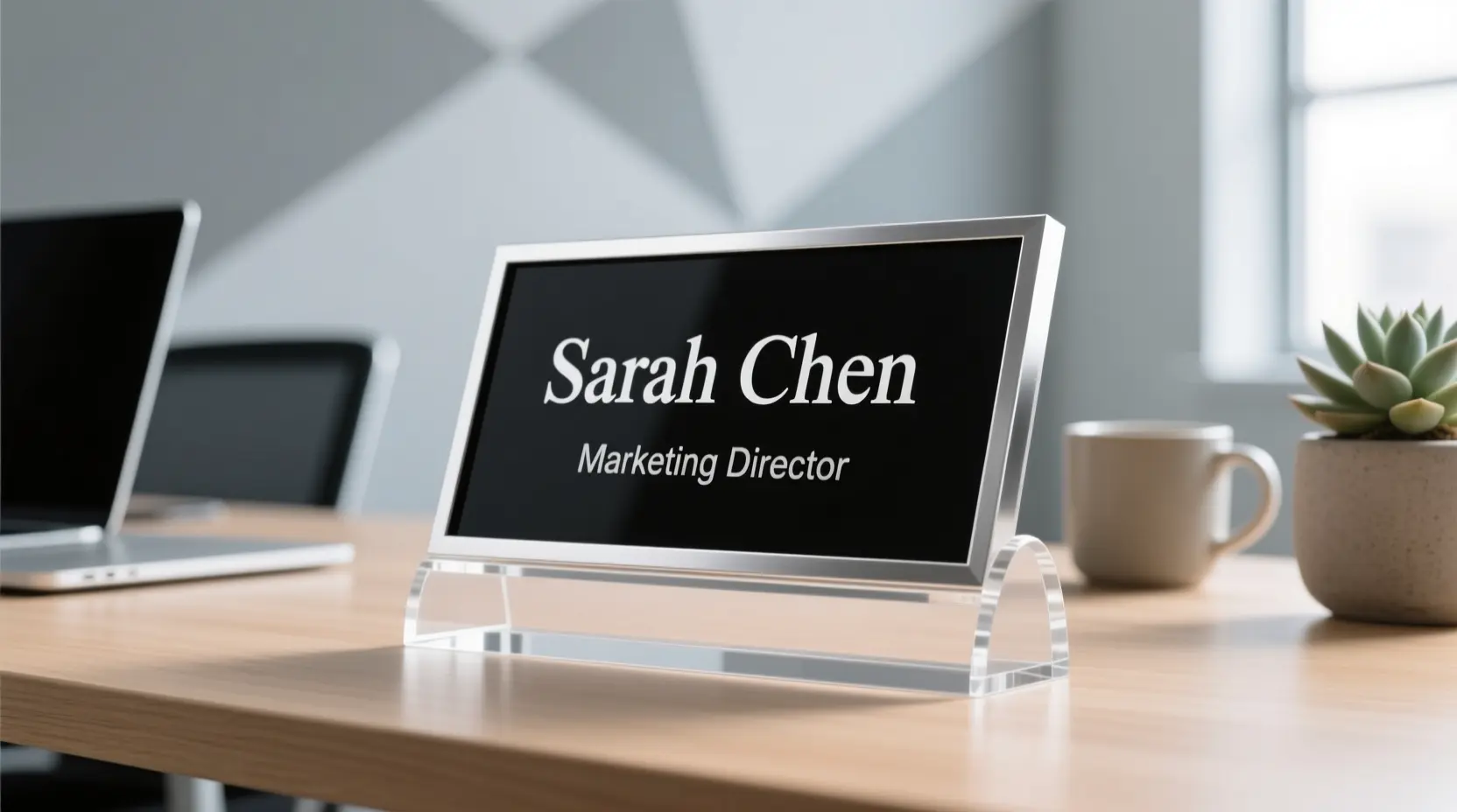 Office Name Plate for Desk