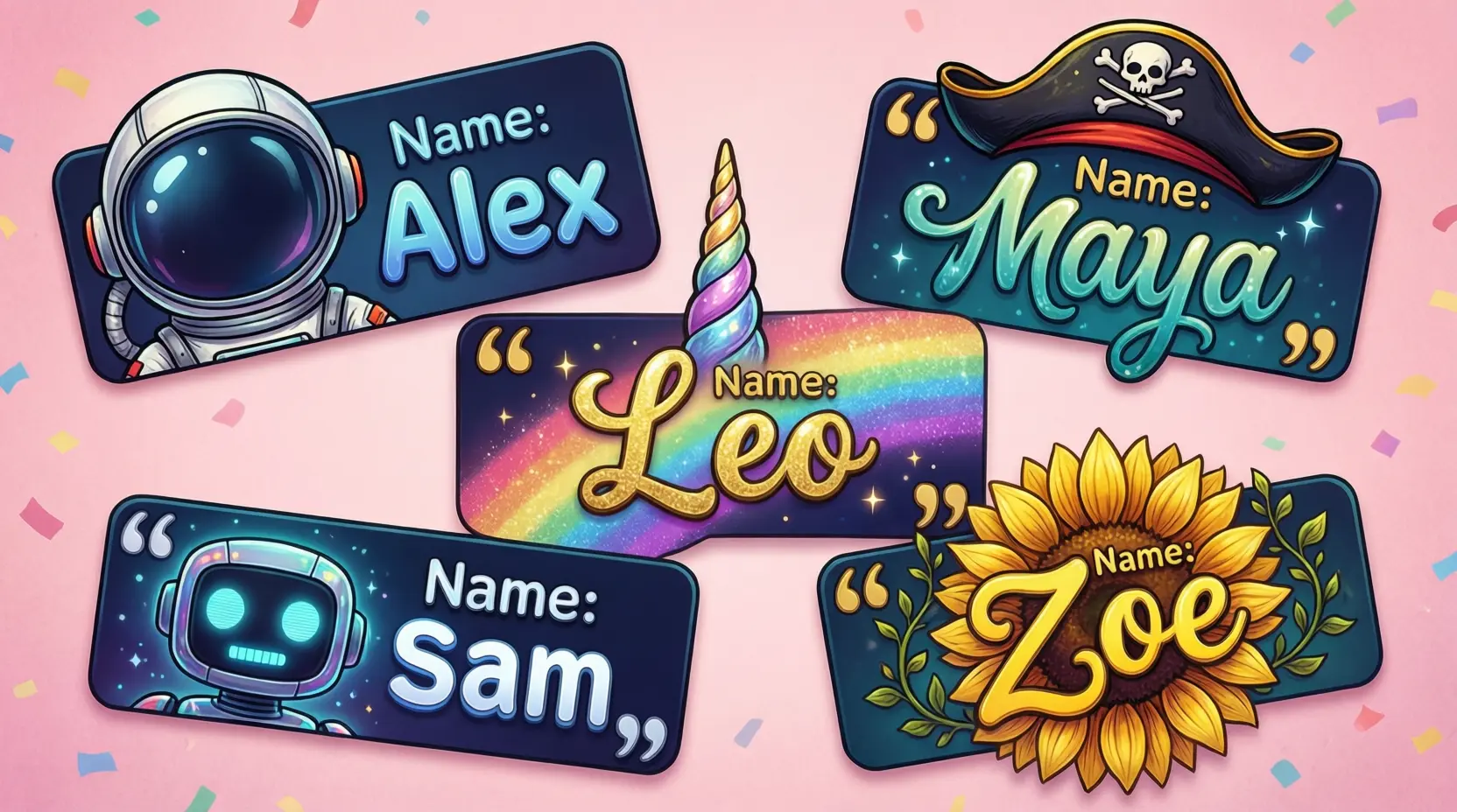 Creative Name Tag Ideas for School