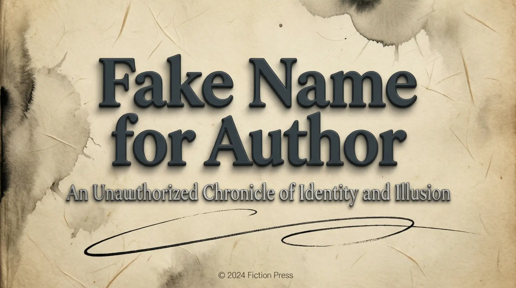 Fake Name for Author