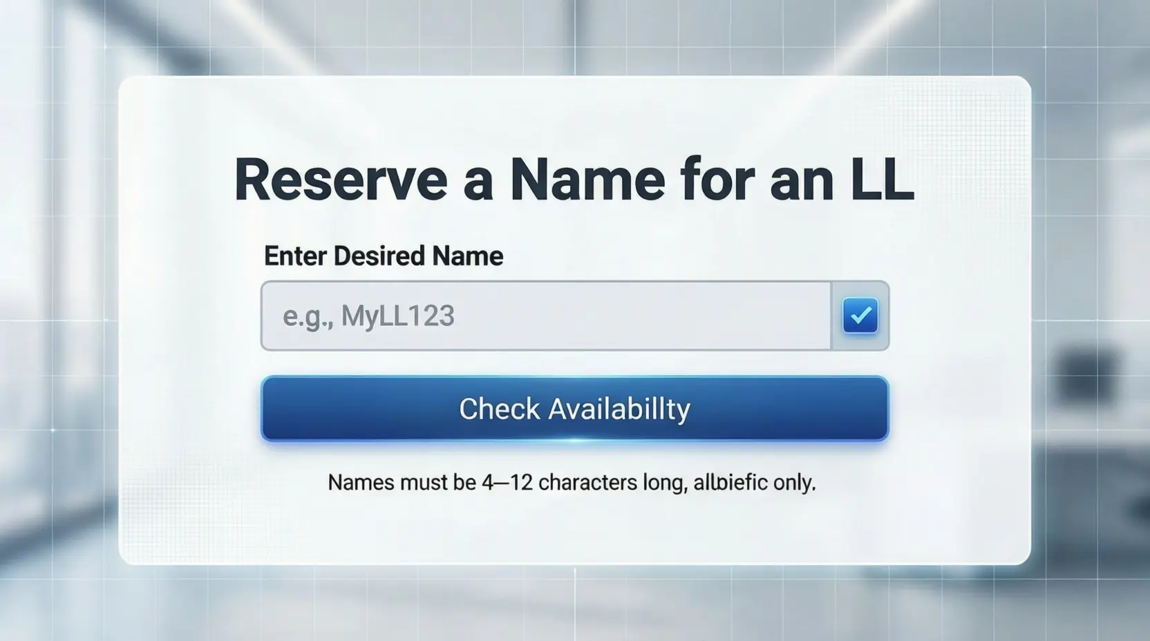How to Reserve a Name for an LL