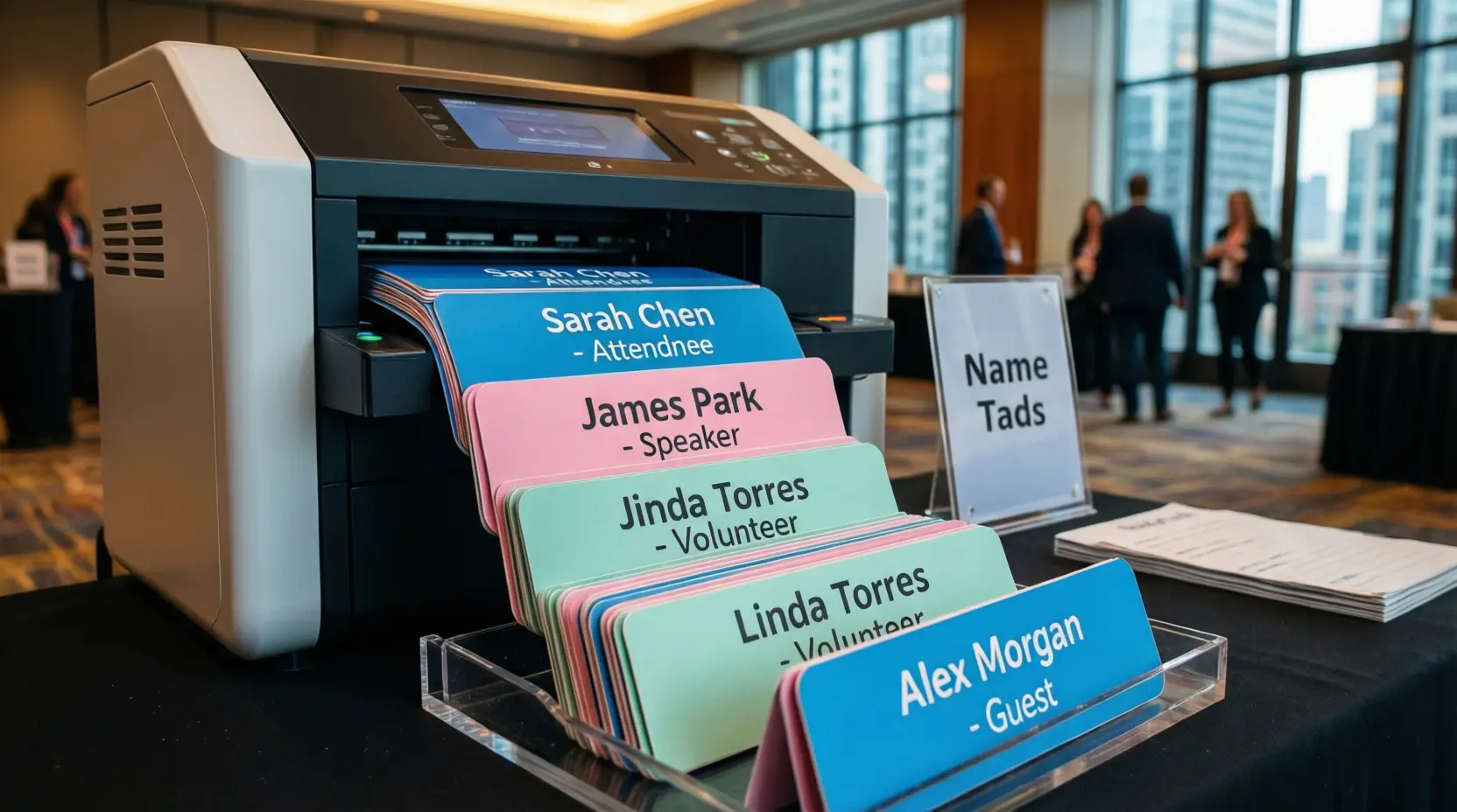 Printing Name Tags for Events